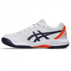 Promo Chaussure Enfant Asics Gel Dedicate 8 GS Blanc