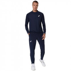 Vente Haut Manches Longues Asics Match LS 1/2 Zip Bleu Marine