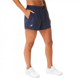 Achat Short Femme Asics Court Bleu Marine