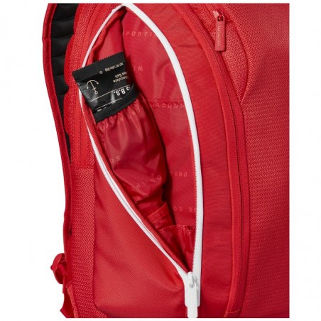 Sac à Dos Wilson Tour 3 Rouge Et Noir Pour Tennis Et Badminton Avec Sangle