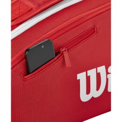 Sac Thermo Wilson Super Tour 15 Raquettes Rouge