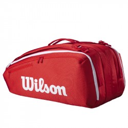 Achat Sac Thermo Wilson Super Tour 15 Raquettes Rouge