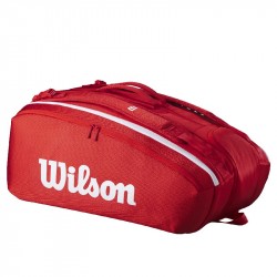 Sac Thermo Wilson Super Tour 15 Raquettes Rouge