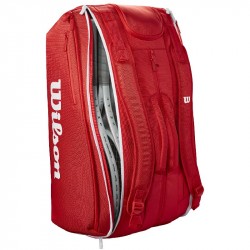 Sac Thermo Wilson Super Tour 15 Raquettes Rouge