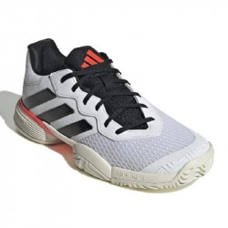 Promo Chaussure Enfant Adidas Barricade Toutes Surfaces Blanc