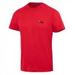 Tee-Shirt Fila Logo Small Rouge