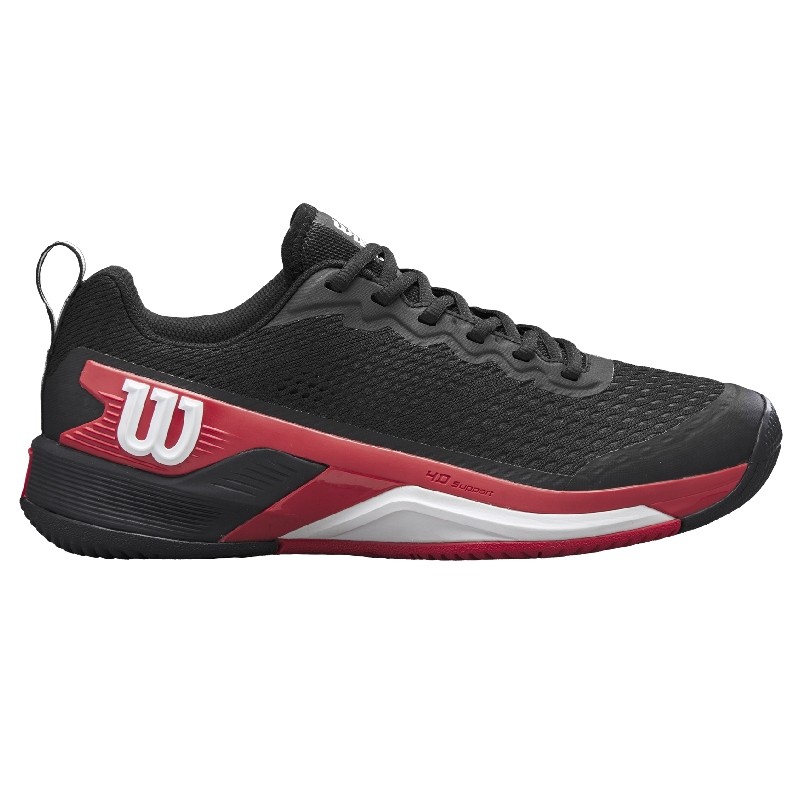 Chaussure Wilson Rush Pro 4.5 Toutes Surfaces Noir/Rouge