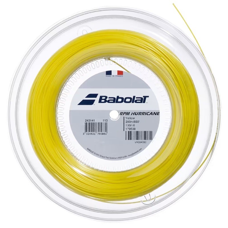 Achat Bobine de Cordage Babolat RPM Hurricane (200m)