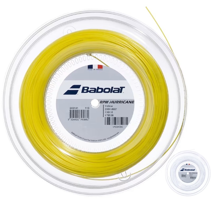 Bobine de Cordage Babolat RPM Hurricane (200m) Bobine de Cordage Babolat RPM Hurricane (200m)
