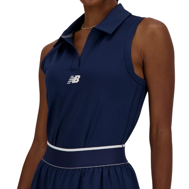 Débardeur Femme New Balance Tournament Bleu Marine Débardeur Femme New Balance Tournament Bleu Marine