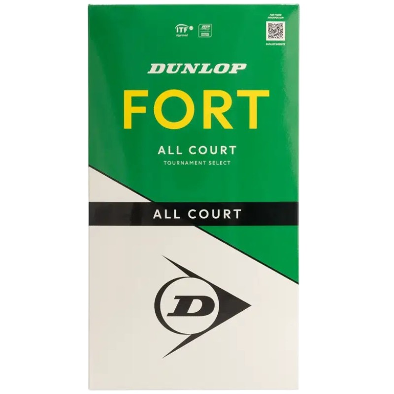 Bipack de 4 Balles Dunlop Fort All Court Bipack de 4 Balles Dunlop Fort All Court