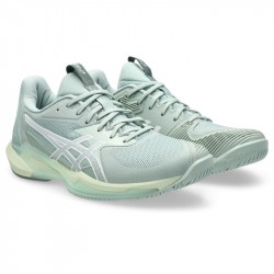 Promo Chaussure Femme Asics Solution Speed FF 3 Toutes Surfaces Vert