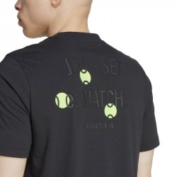Vente Tee-Shirt Adidas Tennis Jeu Graphic Noir