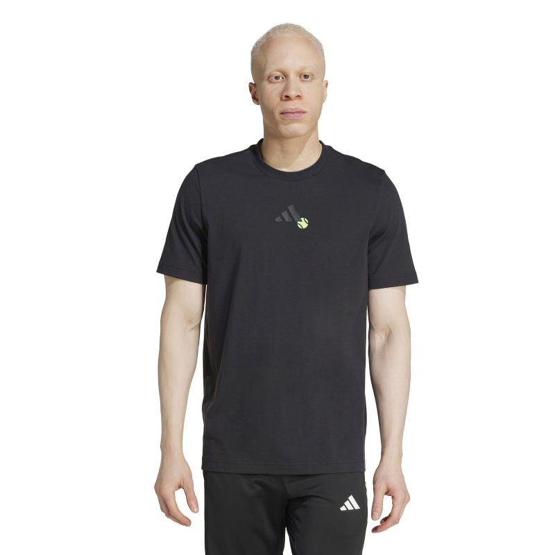 Tee-Shirt Adidas Pro Tennis Jeu Graphic Noir Tee-Shirt Adidas Pro Tennis Jeu Graphic Noir