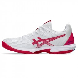 Prix Chaussure Femme Asics Solution Speed FF 3 Toutes Surfaces Blanc/Rose