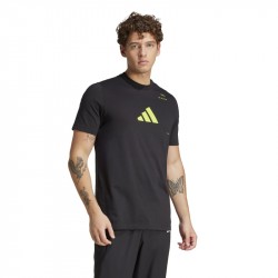 Tee-Shirt Adidas Graphic Tennis Noir