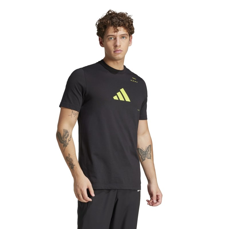 Tee-Shirt Adidas Graphic Tennis Noir
