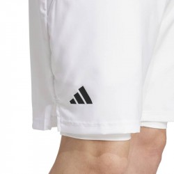 Promo Short Adidas Club 2 en 1 Climacool Blanc