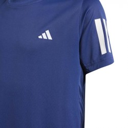 Promo Tee-Shirt Enfant Adidas Club 3 Bandes Bleu Marine