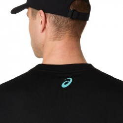 Vente Tee-Shirt Asics Court Core Graphic Noir