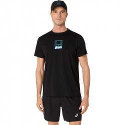 Tee-Shirt Asics Court Core Graphic Noir