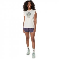 Débardeur Femme Asics Game Seasonal Graphic Blanc Cassé