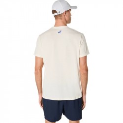Promo Casquette Asics Court Core Graphic Blanc