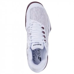 Promo Chaussure Babolat Jet Tere 2 Toutes Surfaces Blanc/Bordeaux