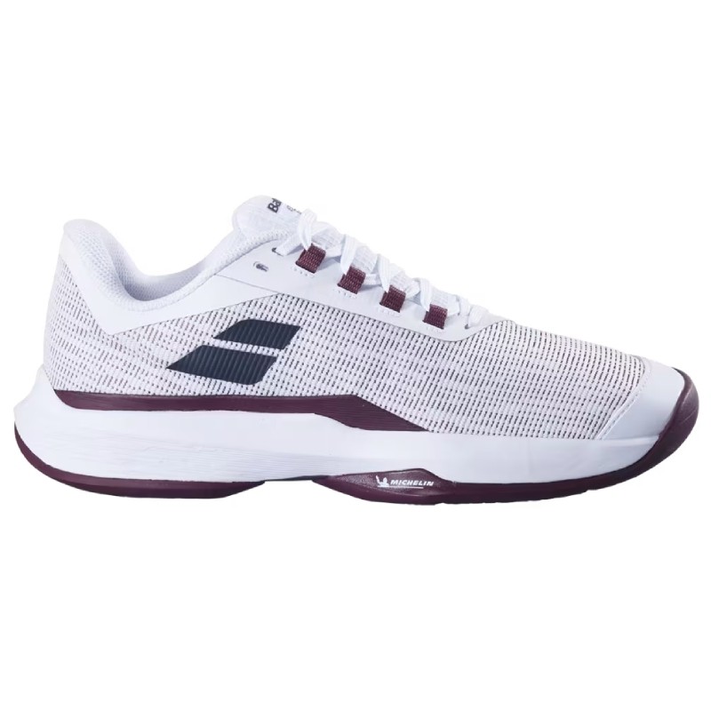 Chaussure Babolat Jet Tere 2 Toutes Surfaces Blanc/Bordeaux Chaussure Babolat Jet Tere 2 Toutes Surfaces Blanc/Bordeaux