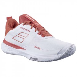 Prix Chaussure Femme Babolat SFX Evo Toutes Surfaces Blanc/Terra Cotta