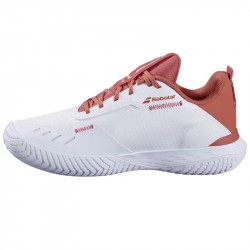 Achat Chaussure Femme Babolat SFX Evo Toutes Surfaces Blanc/Terra Cotta