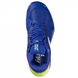 Promo Chaussure Enfant Babolat Jet Mach 3 Toutes Surfaces Bleu Marine