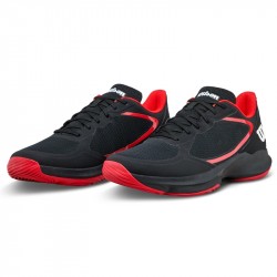 Promo Chaussure De Padel Wilson Hurakn Lite V2 Noir/Rouge