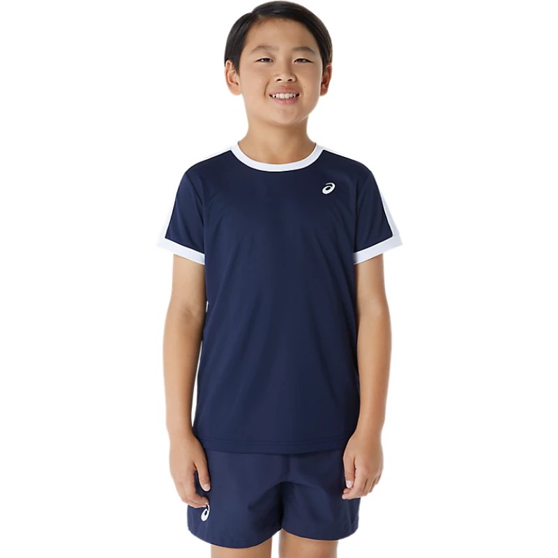 Tee-Shirt Enfant Asics Tennis Bleu Marine