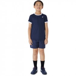 Vente Tee-Shirt Enfant Asics Tennis Bleu Marine