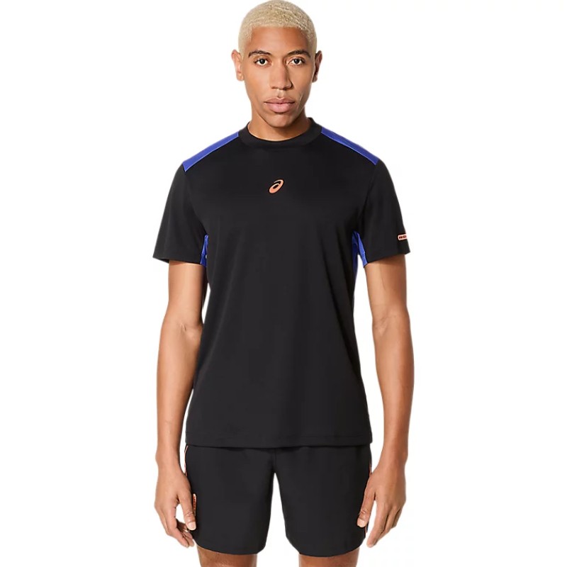 Tee-Shirt De Padel Asics Court Noir Tee-Shirt De Padel Asics Court Noir