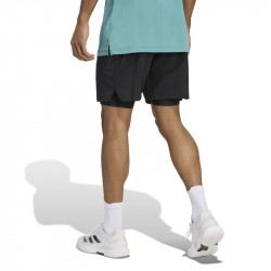 Achat Short Adidas Club 2 en 1 Climacool Noir