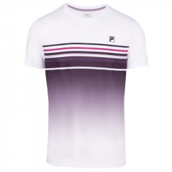 Tee-Shirt Fila Miguel Blanc/Violet