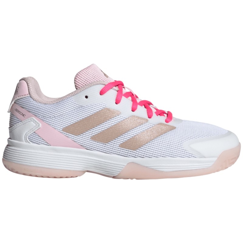 Chaussure Enfant Adidas Ubersonic 5 Blanc/Rose Chaussure Enfant Adidas Ubersonic 5 Blanc/Rose