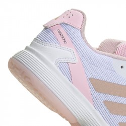 Promo Chaussure Enfant Adidas Ubersonic 5 Blanc/Rose
