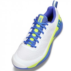 Promo Chaussure Wilson Rush Pro 4.5 Toutes Surfaces Blanc/Bleu