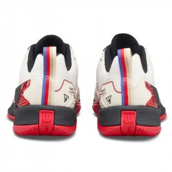 Chaussure Wilson Rush Pro 4.5 Toutes Surfaces US Open Beige/Rouge
