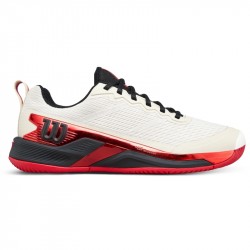 Chaussure Wilson Rush Pro 4.5 Toutes Surfaces US Open Beige/Rouge