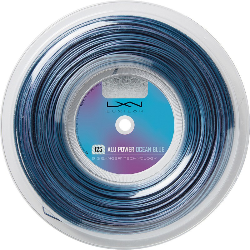 Bobine de cordage Luxilon Alu Power Ocean Blue (200m)