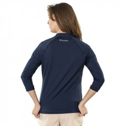 Achat Haut Manches Longues Femme Tecnifibre Thermozip 3/4 Bleu Marine