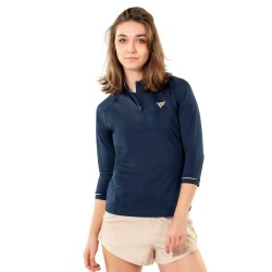 Haut Manches Longues Femme Tecnifibre Thermozip 3/4 Bleu Marine