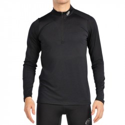 Haut Manches Longues Bullpadel Brise 1/2 Zip Noir