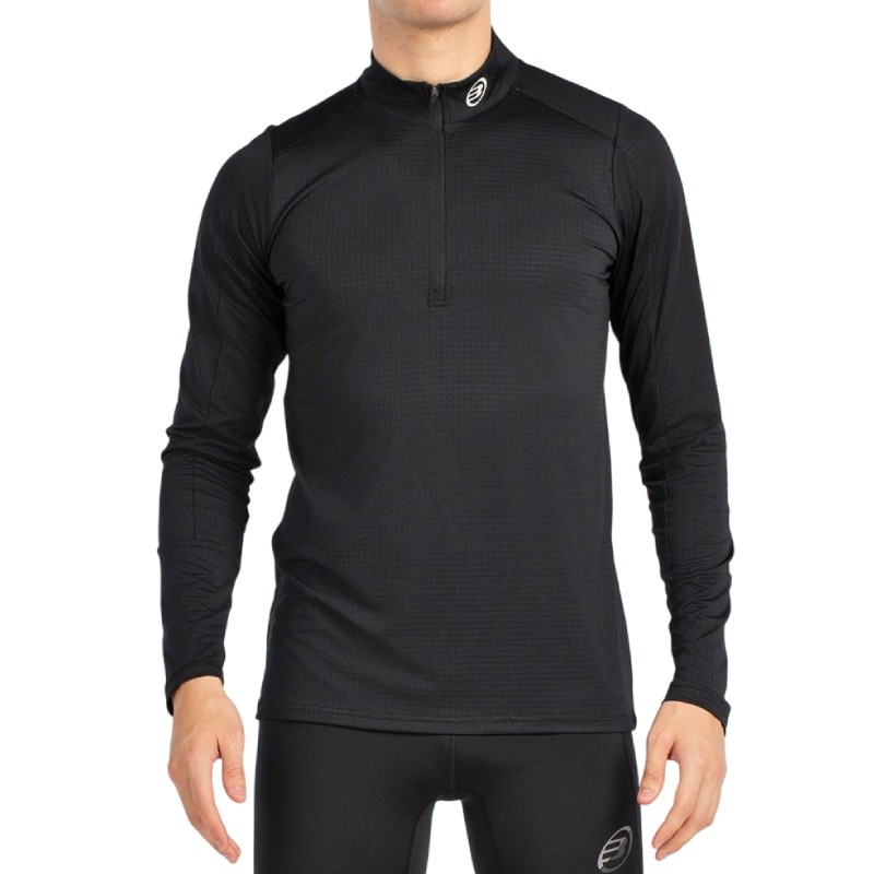 Haut Manches Longues Bullpadel Brise 1/2 Zip Noir