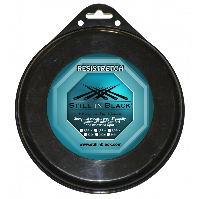 Cordage De Tennis Still In Black Bobine 300 M Impact 1,20 Mm – Adulte Unisexe – Confort Et Puissance