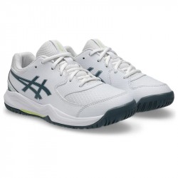 Promo Chaussure Enfant Asics Gel Dedicate 8 GS Toutes Surfaces Blanc